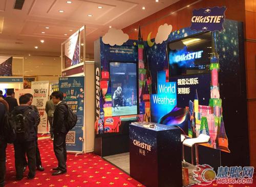 NAB Show GIX全球跨媒体创新博览会的科视Christie展位